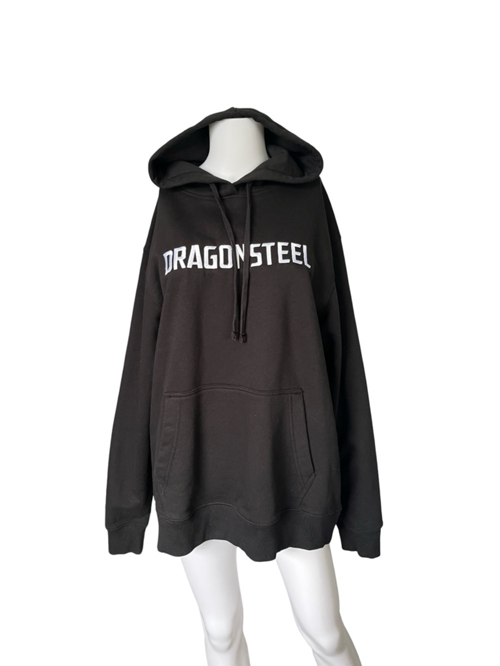 Dragonsteel Books Branded Hoodie Black Embroidered Pullover Adult Size Large